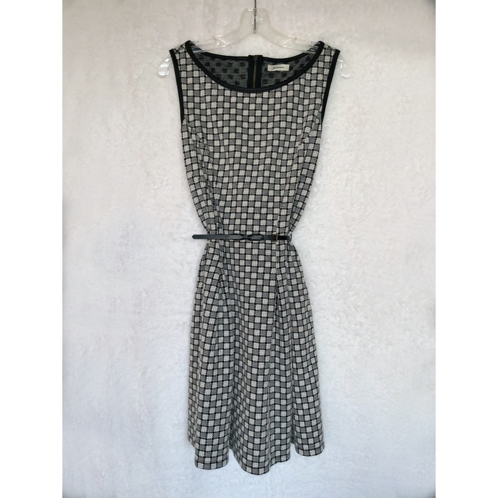 Max Studio Checkered black and white A-Line Dress